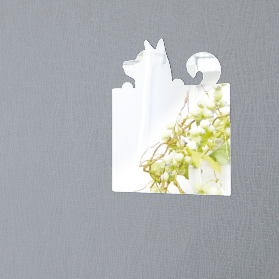 Ty Mir 05 アクリルミラー ココニモミラー 角形 柴犬 水濡れok 雑貨通販のるなぱぁく